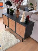 Buffet en rotin noir, Maison & Meubles, Avec porte(s), 25 à 50 cm, Comme neuf, 100 à 150 cm