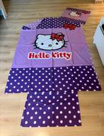 Éénpersoons dekbedovertrek hello kitty, Kinderen en Baby's, Ophalen of Verzenden, Zo goed als nieuw, Dekbedovertrek