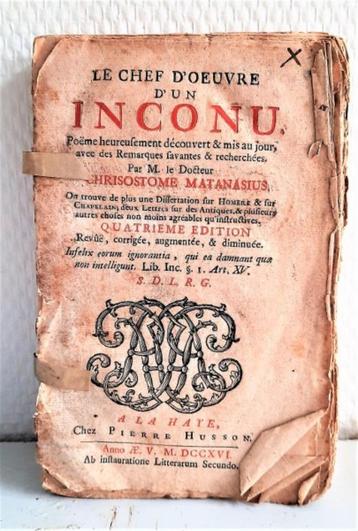 Matanasius - Le Chef d'oueuvre d'un Inconu beschikbaar voor biedingen