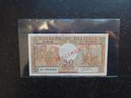 Zeldzamer SPECIMEN 50 francs 1948 !!, Ophalen of Verzenden, Los biljet