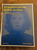 De psychologie van denken en doen, Boeken, Studieboeken en Cursussen, Gelezen, Ophalen of Verzenden