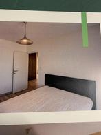 dubbel bed zwart met matras en lattenbodem, Huis en Inrichting, Slaapkamer | Bedden, Ophalen, Gebruikt, Zwart, Tweepersoons