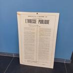 Oude poster voor de onderdrukking van dronkenschap, Ophalen of Verzenden, Gebruikt