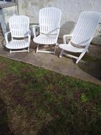 3 chaises relax robustes de terrasse, Jardin & Terrasse, Chaises de jardin, Comme neuf, Enlèvement