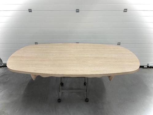 Tafelblad Deens ovaal 200x100cm, Huis en Inrichting, Tafels | Eettafels, Gebruikt, 200 cm of meer, 100 tot 150 cm, Ovaal, Ophalen