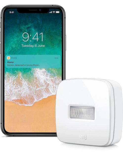 Eve Motion Apple HomeKit draadloze bewegingssensor, Doe-het-zelf en Bouw, Alarmsystemen, Gebruikt, Detector, Sensor of Melder
