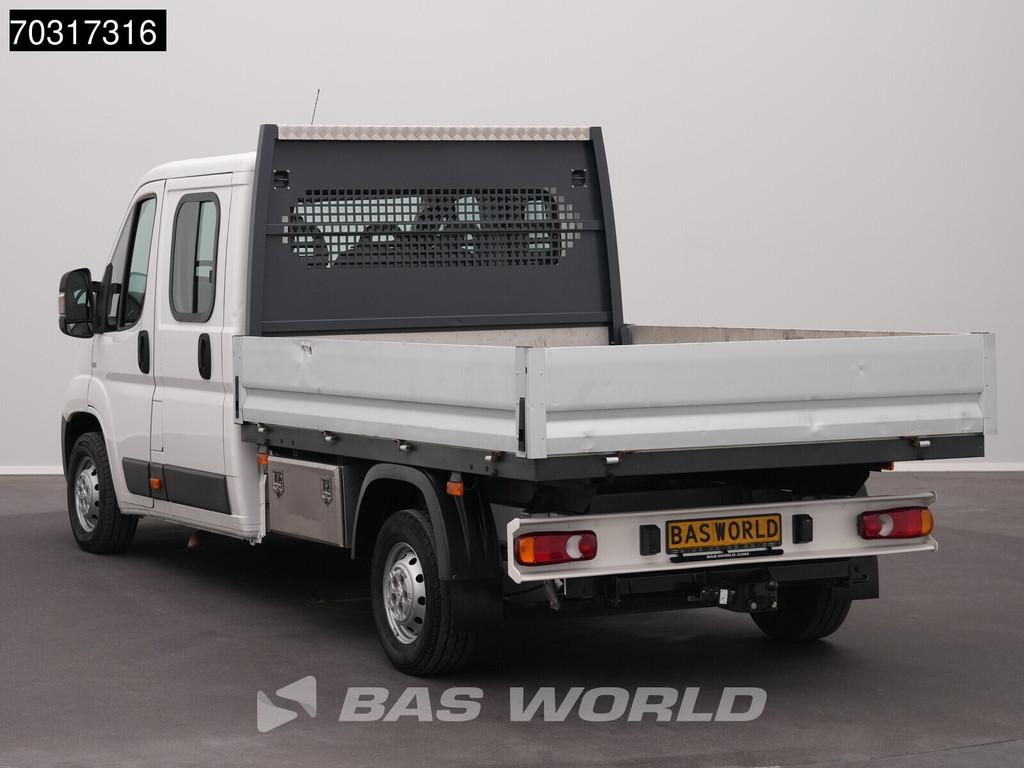 Peugeot Boxer 130pk Dubbel Cabine Open Laadbak Trekhaak Prit, Auto's, Bestelwagens en Lichte vracht, Euro 5, Stof, Gebruikt, 4 cilinders