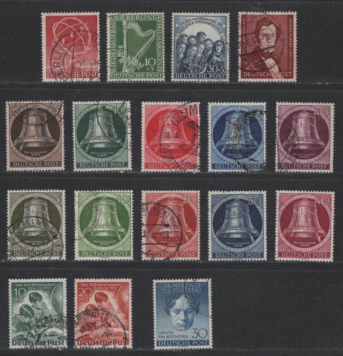 Berlijn 1950/1952 - Volledige jaren- Michel 71-87, Enlèvement ou Envoi, Autres périodes, Affranchi