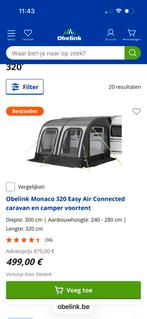 Obelink easy air 320 voortent, Caravans en Kamperen, Ophalen, Zo goed als nieuw