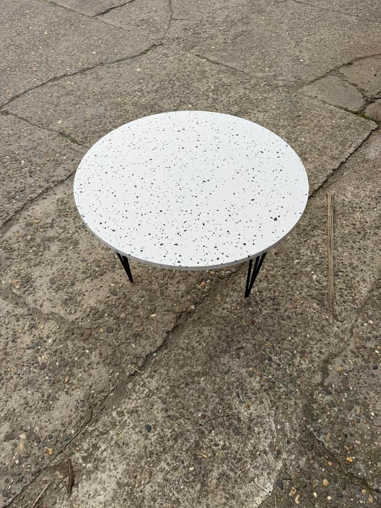 Salontafel binnen of buiten composiet, Huis en Inrichting, Tafels | Bijzettafels, Ophalen, Minder dan 45 cm, Rond, Nieuw