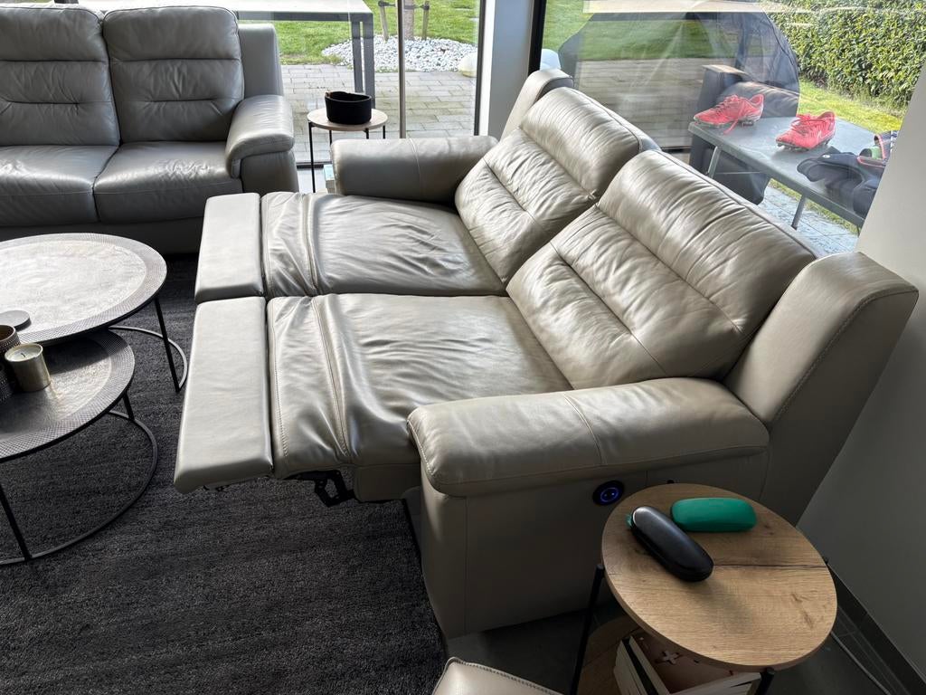 Salon du cuir (Château d'Ax), Maison & Meubles, Canapés | Coins salons complets, Comme neuf, Enlèvement