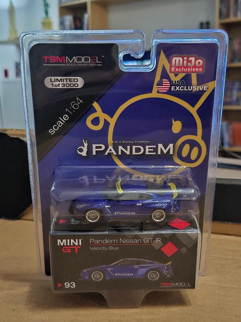 MiniGT #93 velocity blue Pandem nissan GT-R, Enlèvement ou Envoi, Comme neuf, Voiture