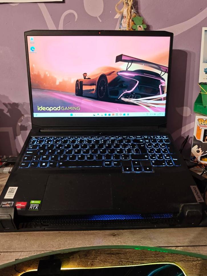 Lenovo IdeaPad gaming 2023, Informatique & Logiciels, Ordinateurs portables Windows, Comme neuf, 15 pouces, HDD, SSD, 3 à 4 Ghz