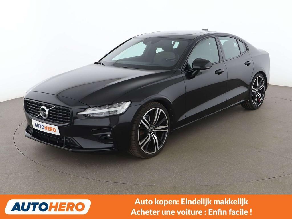 Volvo S60 2.0 B3 Mild-Hybrid R-Design (automatique), Autos, Volvo, Cuir, S60, Noir, 159 g/km