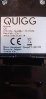 Quigg elektrisch dubbel kookvuur 2500W, Maison & Meubles, Cuisine | Ustensiles de cuisine, Enlèvement, Comme neuf