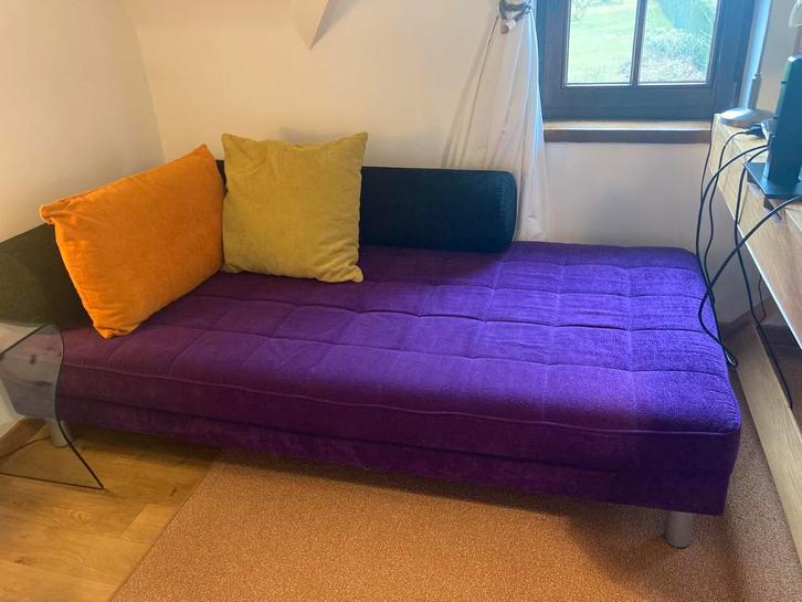 Canape lit design, Huis en Inrichting, Zetels | Zetels en Chaises Longues, Gebruikt, Driepersoons, 150 tot 200 cm, 100 tot 125 cm