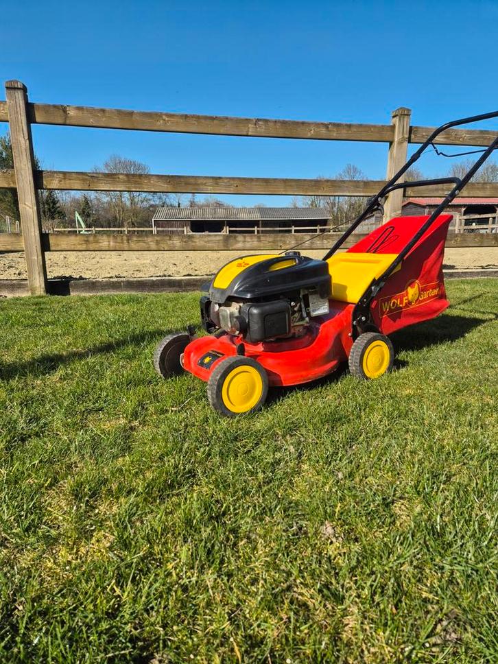 Benzine Grasmaaier Wolfgarten, Jardin & Terrasse, Tondeuses à gazon, Neuf, Tondeuses à gazon à essence, 40 à 49 cm, Tondeuse rotative