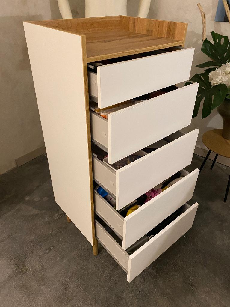 Commode 2x, 25 à 50 cm, 5 tiroirs ou plus, Neutraal, Enlèvement