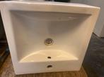 Lavabo 45cm breed - 46cm diep en 16 hoog met ophangbeugel, Huis en Inrichting, Ophalen, Minder dan 50 cm, Gebruikt, Minder dan 100 cm