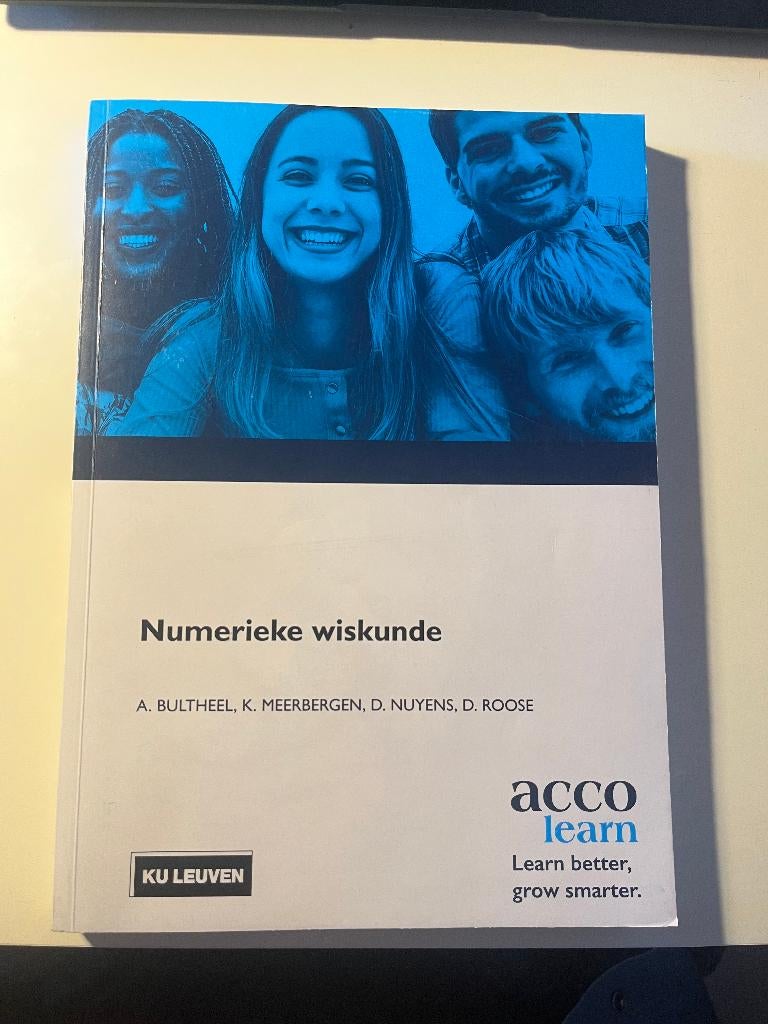 cursus numerieke wiskunde, Hoger Onderwijs, Acco, Ophalen of Verzenden, Zo goed als nieuw
