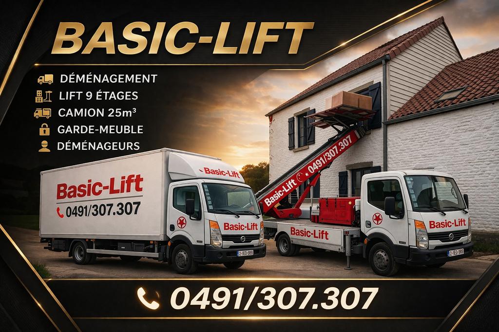 LIFT 9 ETAGES + CAMION 25 m3, Tickets en Kaartjes, Evenementen en Festivals