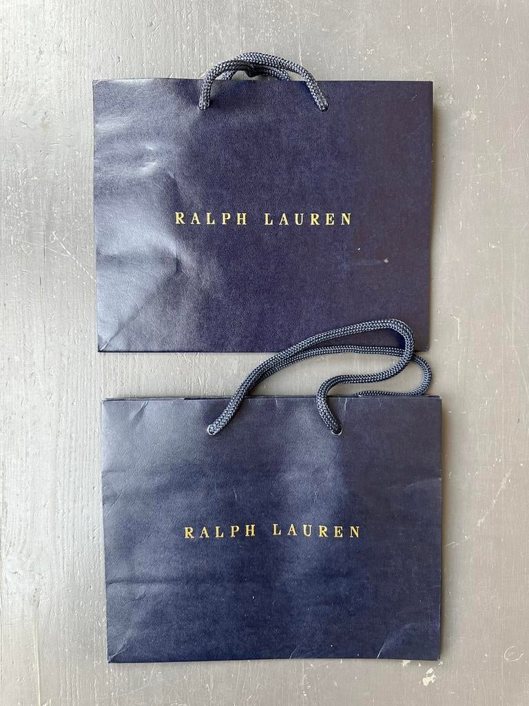 Ralph Lauren - 2 luxe papieren draagtassen, Ophalen of Verzenden, Zo goed als nieuw