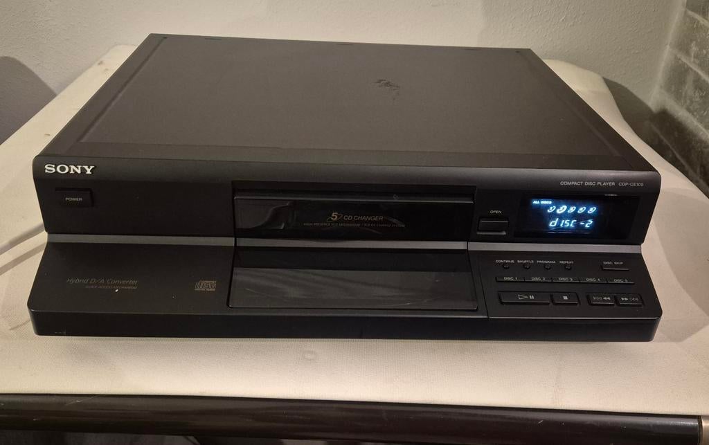 Sony 5 cd changer CDP-CE105, Enlèvement, Comme neuf, Sony