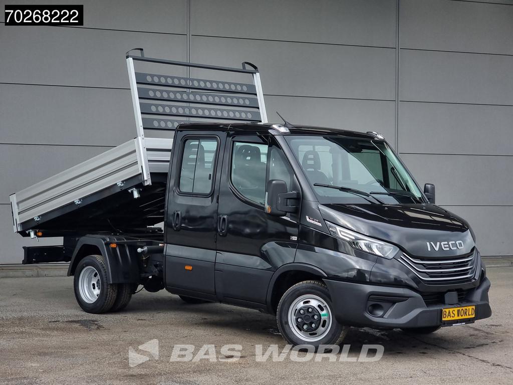 Iveco Daily 35C21 3 zijdige Kipper Dubbel Cabine 210PK 3.0L, Auto's, Stof, Euro 6, 4 cilinders, Iveco