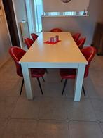 Wit gelakte tafel van 240 x 100 x 80, Ophalen