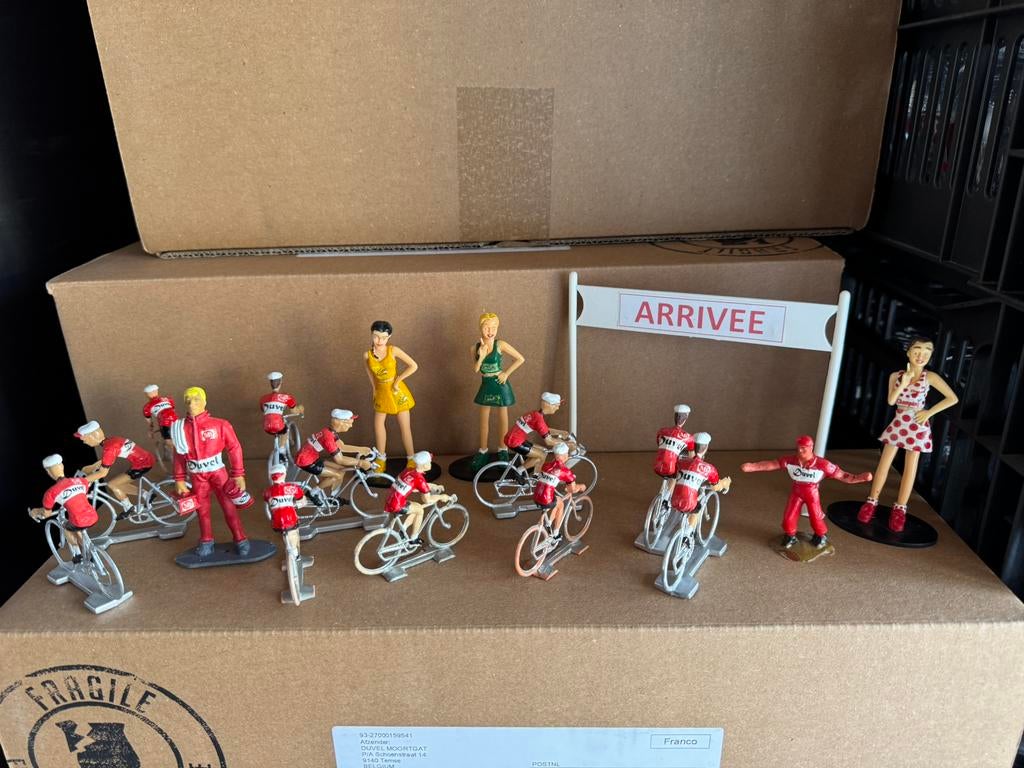 Duvel wielrenners en techniekers, Ophalen of Verzenden, Zo goed als nieuw, Duvel