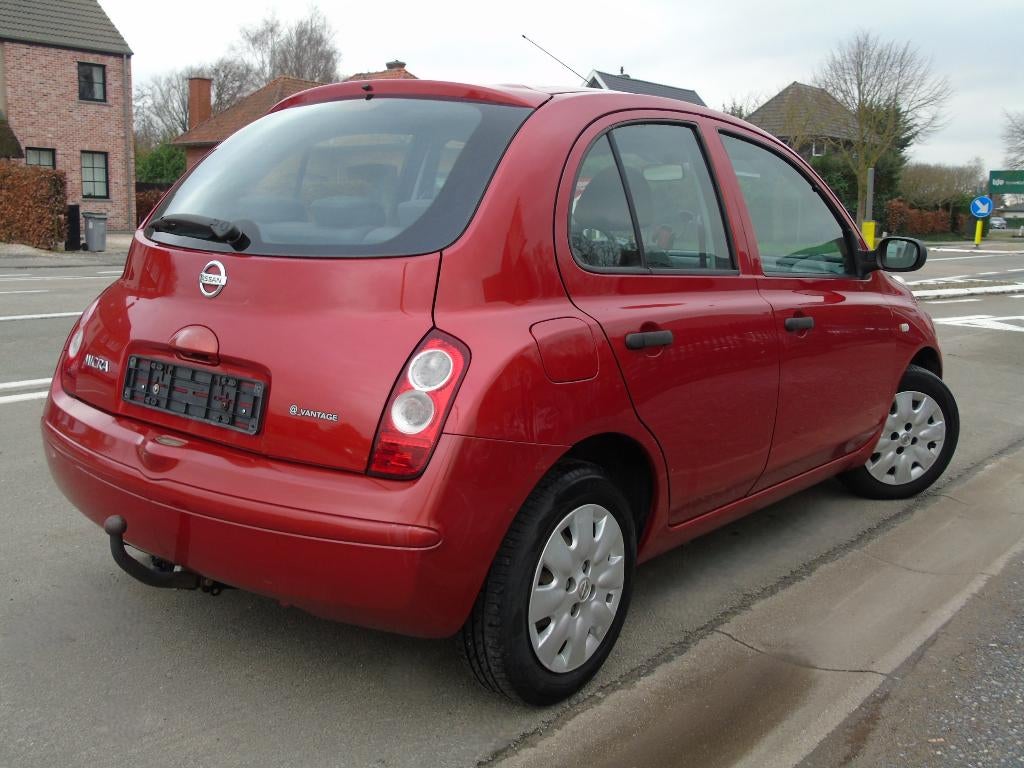 Nissan Micra 1.2 Benzine*05/2006*Airco *GEKEURD voor VERKOOP, Autos, Rouge, Achat, Entreprise, Boîte manuelle