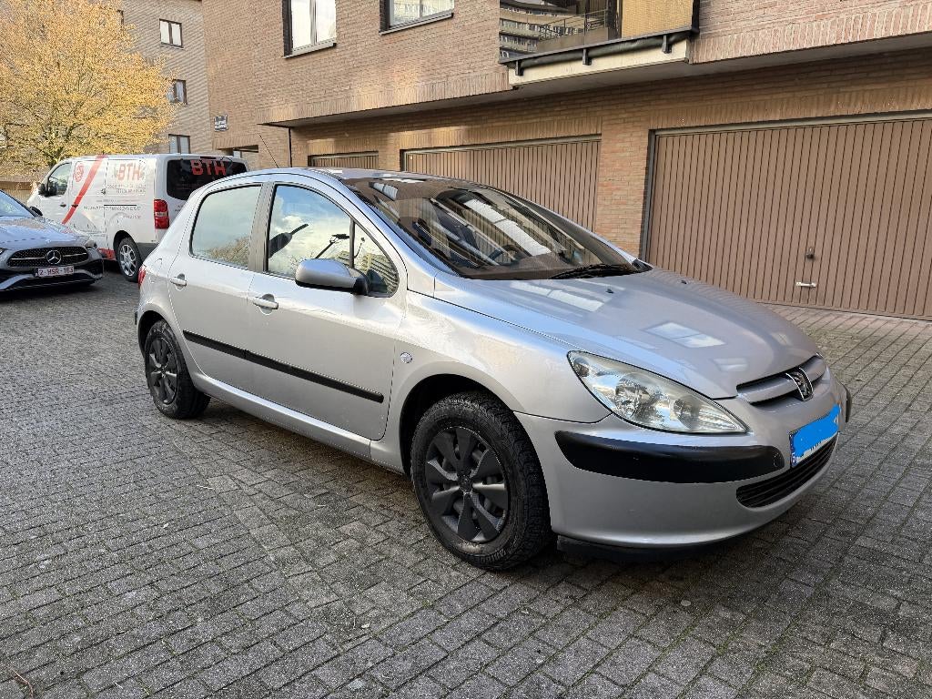 Peugeot 307 1.4 lage benzine km 108.000 km met airco, Auto's, Testrit aan huis, Bedrijf, Zilver of Grijs, Elektrische ramen