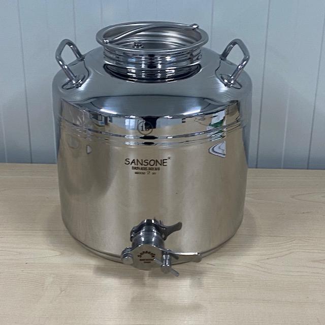 Honingvat inox van 5 t/m 50 liter, Niet ingevuld, Inox, Niet ingevuld, Nieuw