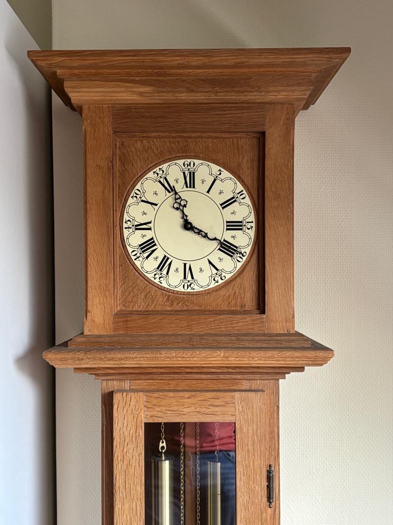 eikenhouten staande klok, Antiek en Kunst, Antiek | Klokken, Ophalen