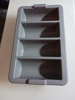 Grijze besteklade te koop., Ophalen, Zo goed als nieuw, Kunststof