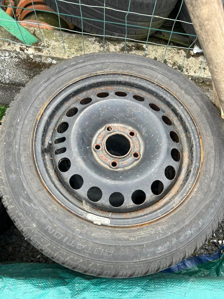 4 jantes avec pneus (205 60 r16 ), Pneus et Jantes, 16 pouces, 205 mm, Enlèvement