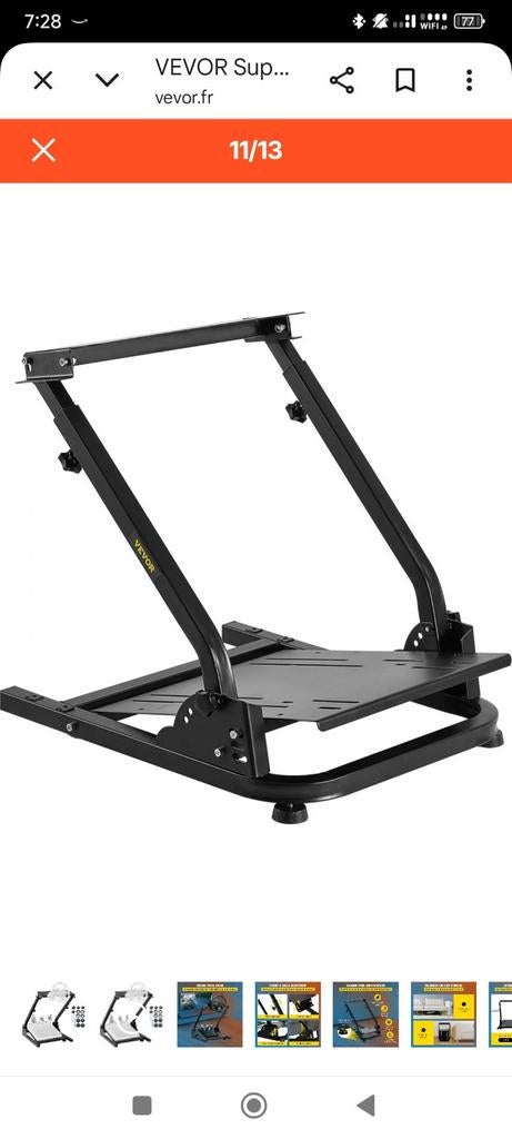 Support volant et pédalier sim racing, Enlèvement