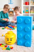 Opbergdoos lego + lego hoofd  opbergpot, Ophalen of Verzenden