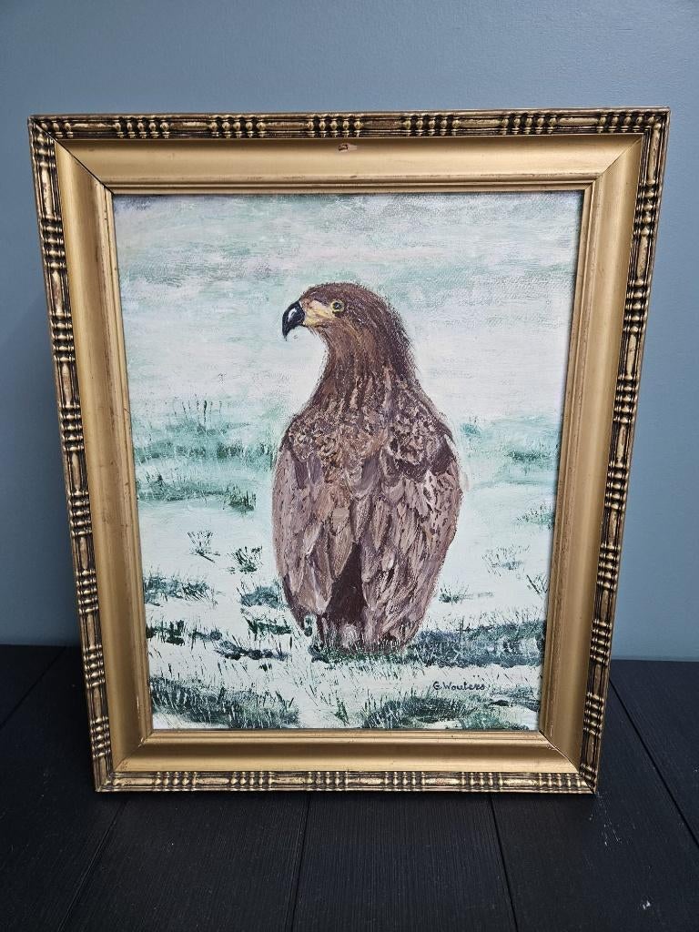 schilderij vogel, Ophalen