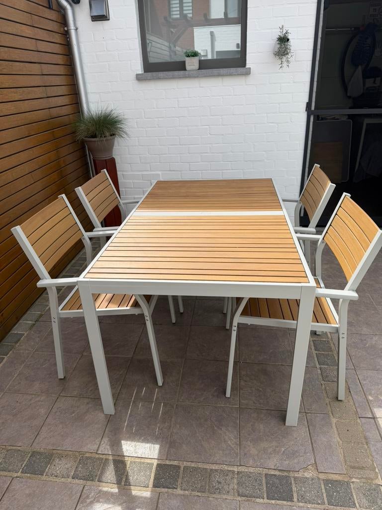 Tuintafel  met 4 stoelen ( zo goed als nieuw) ikea, Tuin en Terras, Tuinsets en Loungesets, Zo goed als nieuw, Ophalen