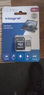 Integral INMSDX128G-100V30, TV, Hi-fi & Vidéo, Photo | Cartes mémoire, Enlèvement ou Envoi, MicroSD, Integral, 128 GB
