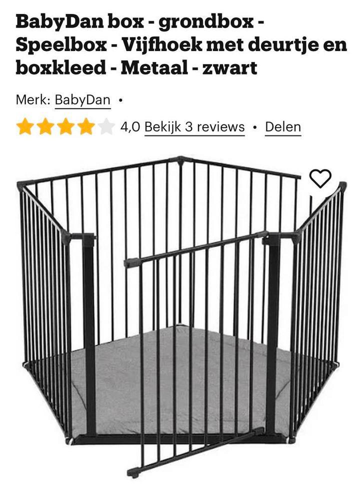 Barrière de sécurité enfant BabyDan, Enfants & Bébés, Barrières, Comme neuf, Barrière de sécurité, Métal ou Fer, 115 cm ou plus