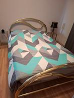 Koperen bed 140 cm, Ophalen, 200 cm, 140 cm