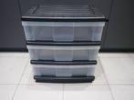 2 Opbergboxen met 3 lades op zwenkbare wieltjes, Ophalen, Gebruikt, 40 tot 60 cm, 50 tot 75 cm