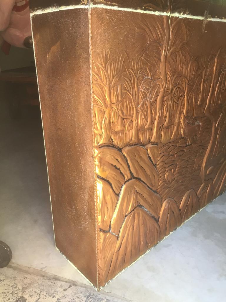 Koperen voorzetwand, Ophalen, Gebruikt, Overige materialen