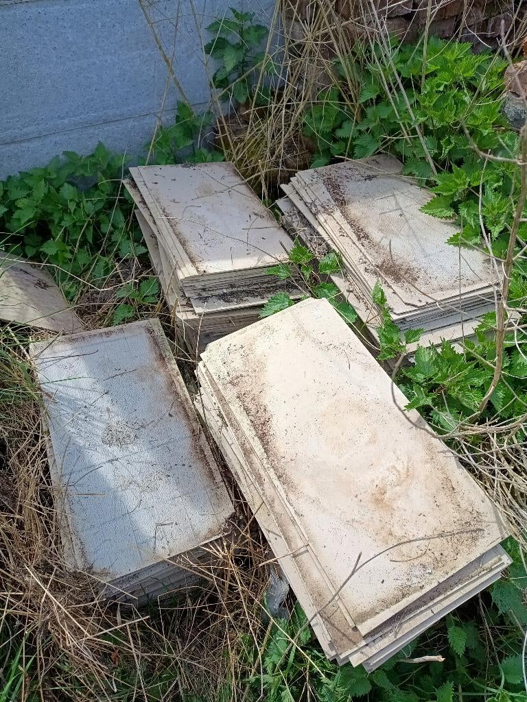 Ardoises, Bricolage & Construction, Tuiles & Revêtements de toit, 15 m² ou plus, Autres couleurs, Enlèvement, Utilisé