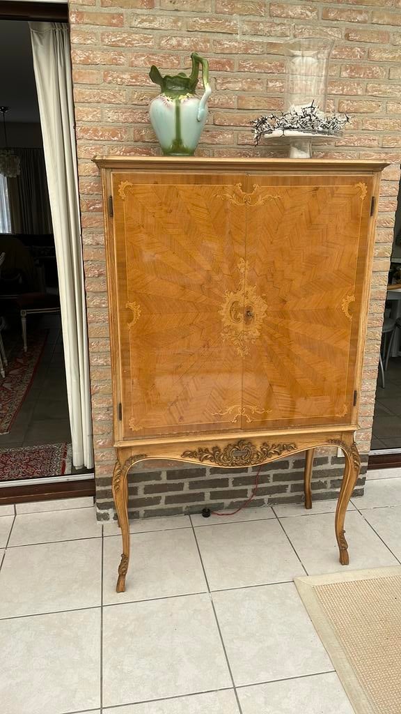 Antieke barkast 155x90 cm, Antiek en Kunst, Ophalen