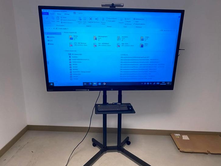 Ecran interactif 65 pouces avec pc intégré et caméra 4K, Informatique & Logiciels, Moniteurs, Comme neuf, 60 Hz ou moins, DisplayPort