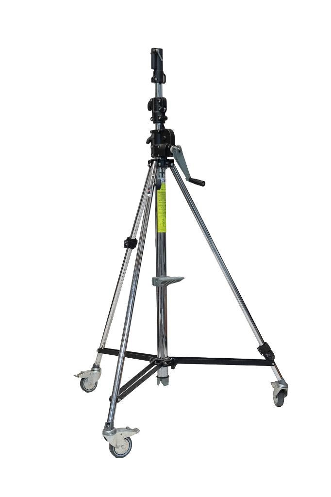 Pro Foto Statief - Manfrotto - wind up - 087NW - tot 380cm, Ophalen, Zo goed als nieuw, 175 cm of meer, Driepoot