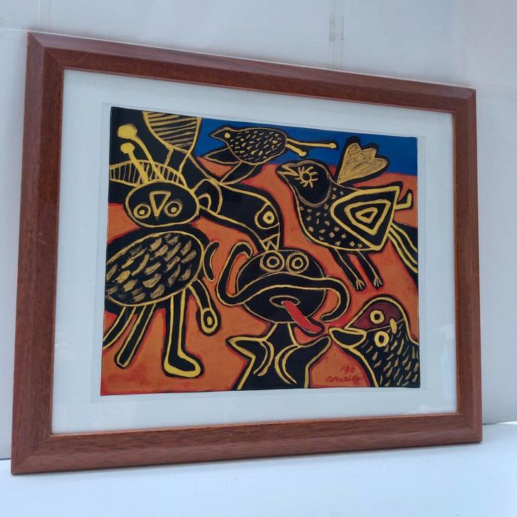 Corneille. Ingelijste kunstreproductie 57 x47 cm, Antiek en Kunst, Kunst | Overige Kunst, Ophalen